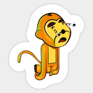 Pop Out Monkey Sticker